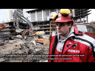 Husqvarna - The DXR gives us a much higher force and productivity - Boris Polishuk, ADEL, Moscow